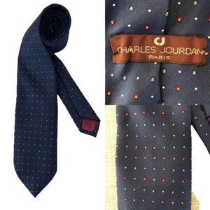 Charles Jourdan Vintage Silk Italian Tie